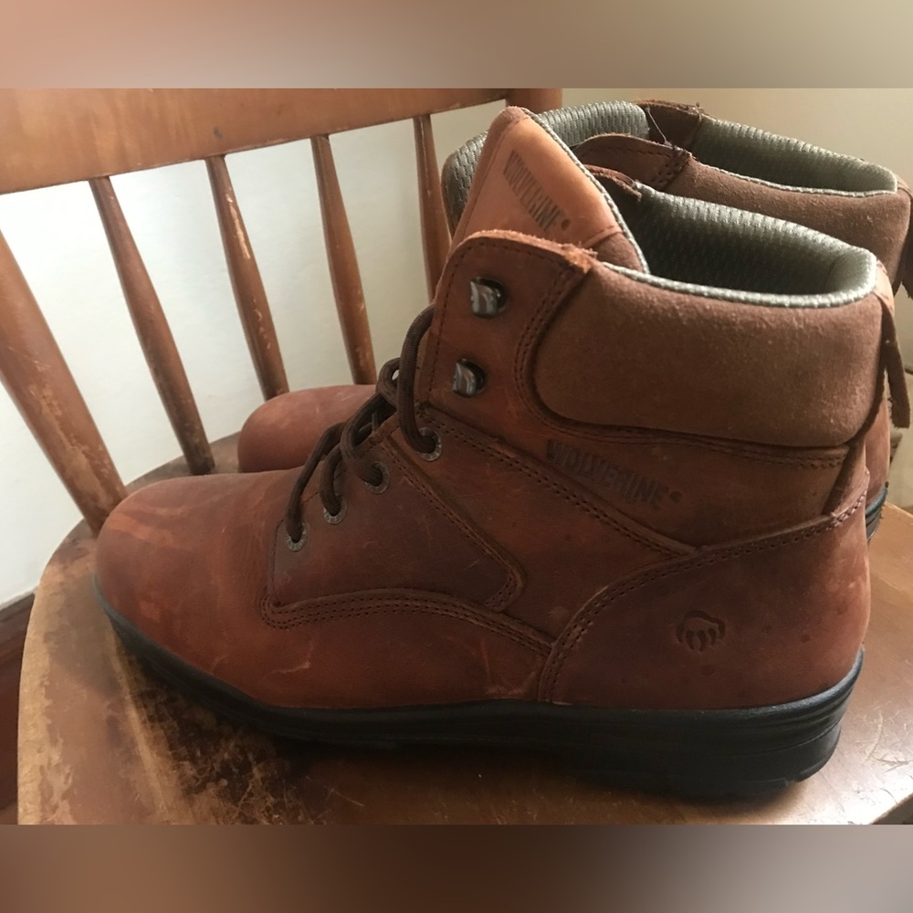 Wolverine Brown Work Boots Men Size 14